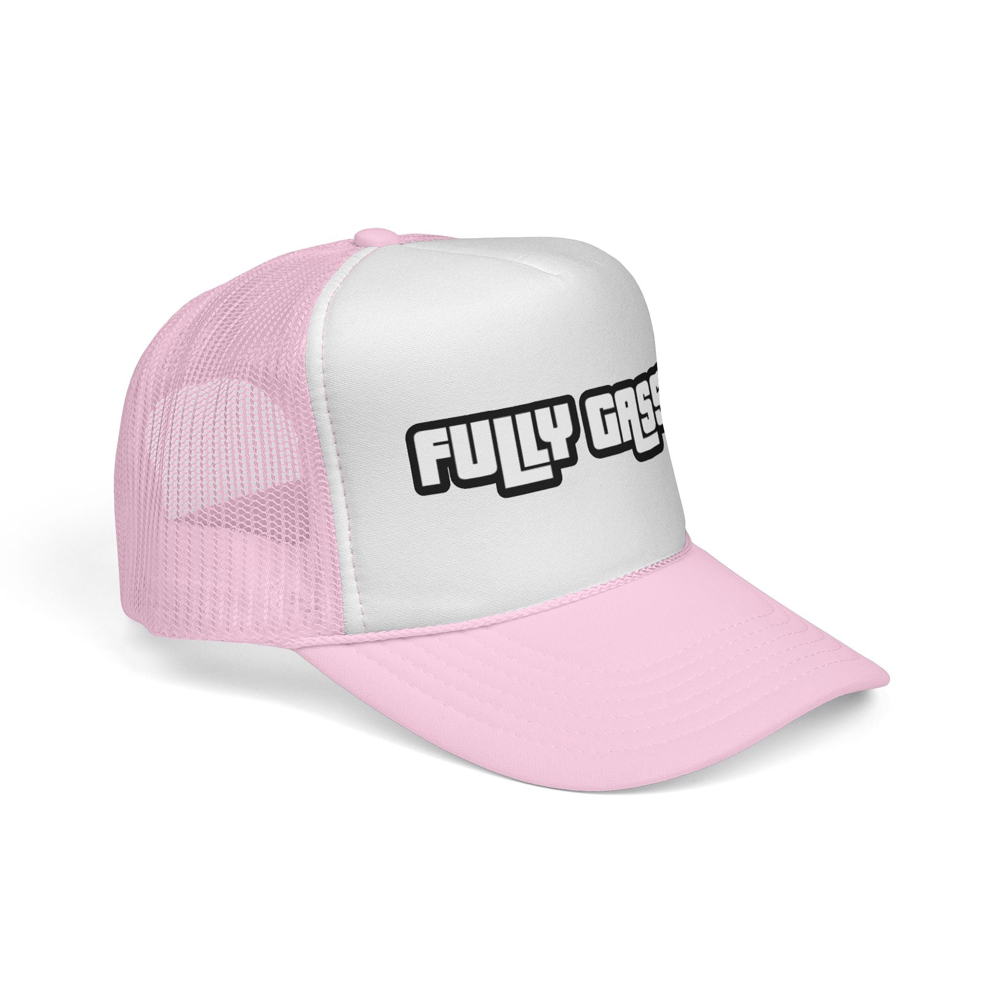 Fully Gassed Trucker Cap – Retro Bold Patch Hat for Motorheads & Road Trips