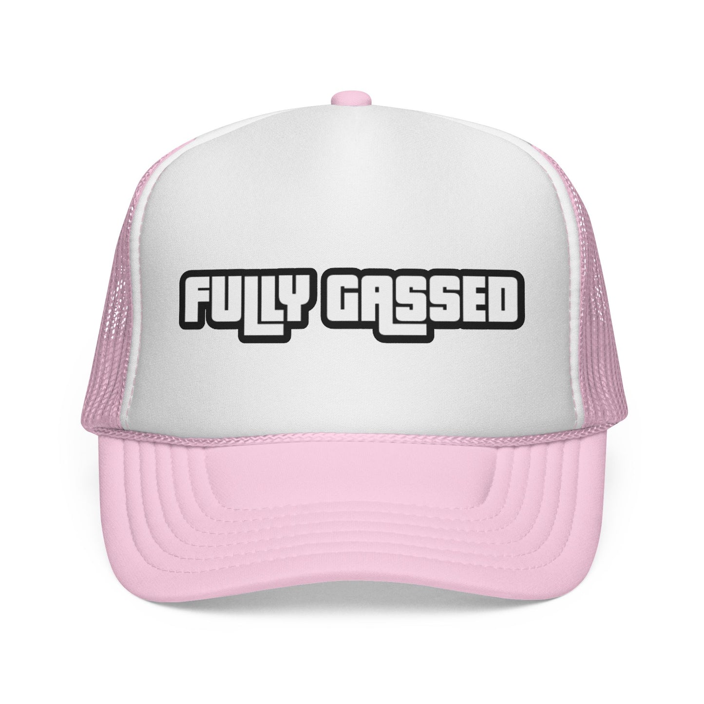 Fully Gassed Trucker Cap – Retro Bold Patch Hat for Motorheads & Road Trips