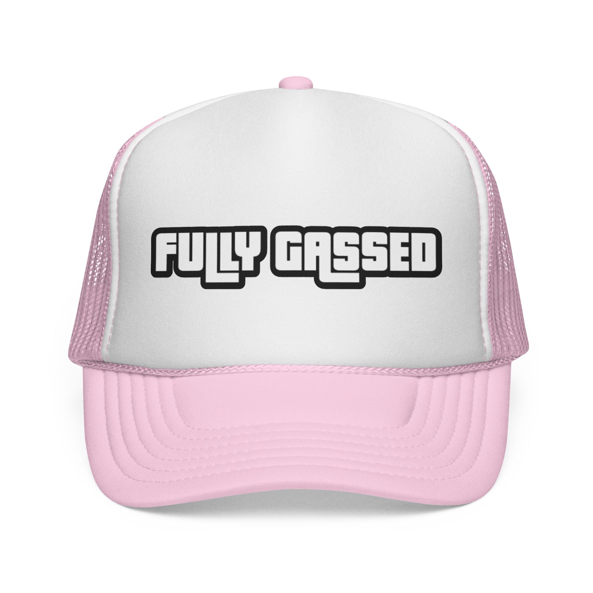 Fully Gassed Trucker Cap – Retro Bold Patch Hat for Motorheads & Road Trips
