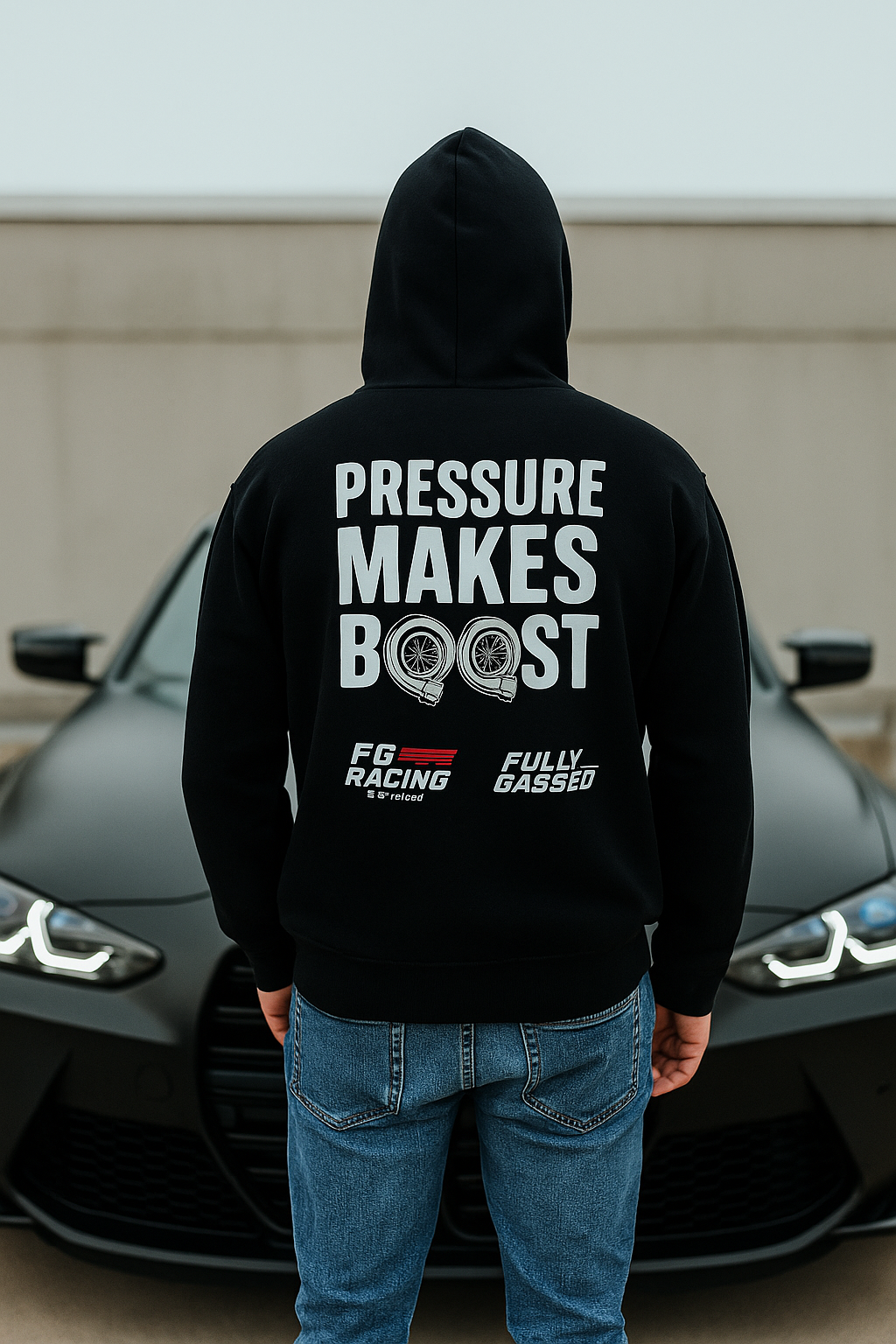 PRESSURE MAKES BOOST Essential Heavyweight Hoodie